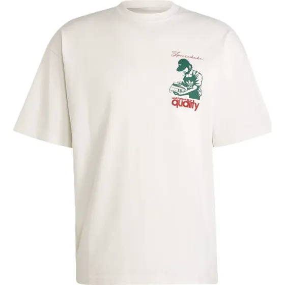 adidas Originals Camiseta 'Quality' Verde, Rojo y Blanco