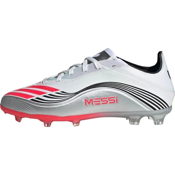 adidas F50 Messi Elite FG Botas de Fútbol para Niños - Cloud White
