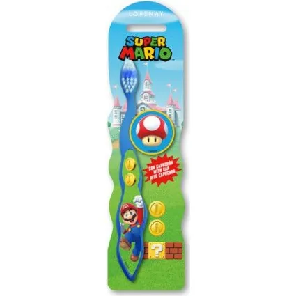 Lorenay Cepillo Super Mario Infantil con Capuchn