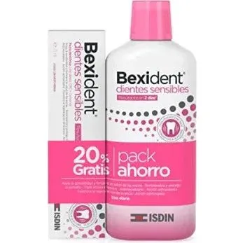 ISDIN Bexident Dientes Sensibles Pack 500ml + 75ml