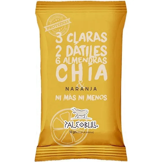 Paleobull Barrita Naranja y Chía 50g