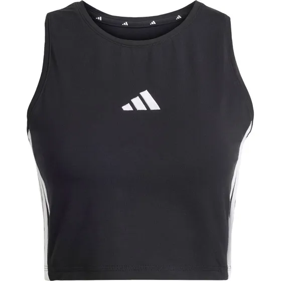 Adidas Sportswear Top Essentials Negro/Blanco con Logo