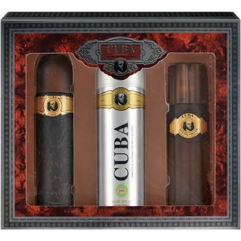 Cuba Gold Edt 100ml + Aftershave 100ml + B/Spray 200ml