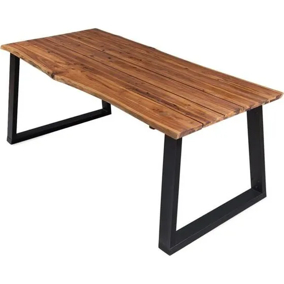 vidaXL Mesa de comedor madera maciza de acacia 170x90x75 cm