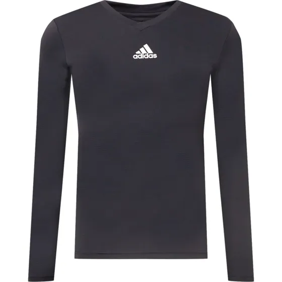 Camiseta adidas Team Base Manga Larga - Negro