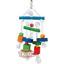 Trixie Juguete Natural con Piel y Cuerda 24 cm