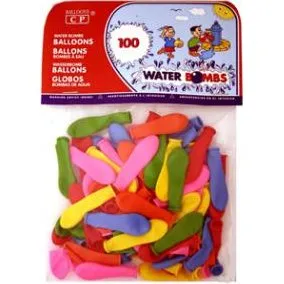 Blanca Globos de Agua 100% Ltex 100 Unidades Surtido