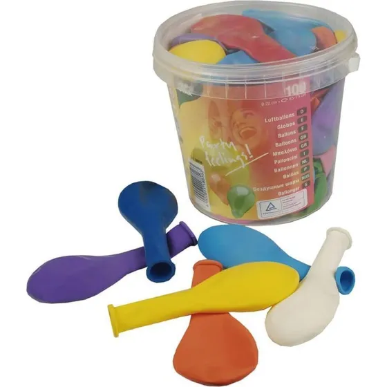 PAPSTAR Globos 100 Piezas 22cm Surtido