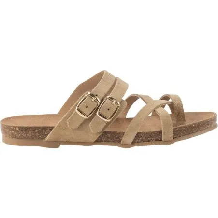 Keslem - 801 40 Sandalia de Piel con Plantilla de Corcho