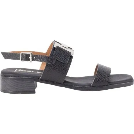 Keslem Sandalias de Piel con Tacón de 4 cm - Modelo 5316 Negro