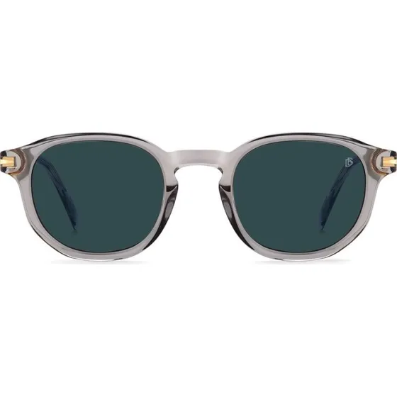 David Beckham DB 1007/S Gafas de Sol Redondas Gris y Azul 49mm