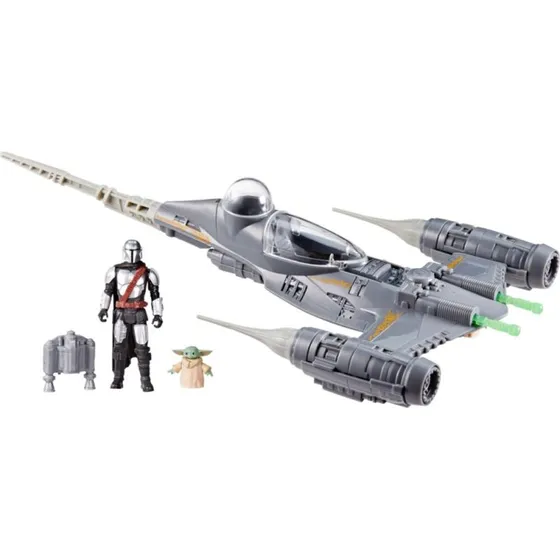 Hasbro Star Wars N-1 Starfighter con Mandalorian y Grogu