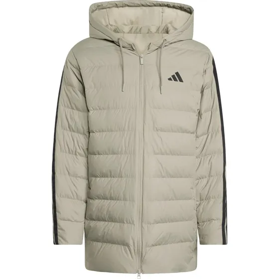 Chaqueta adidas Essentials CLIMAWARM 3-Stripes Light Down beige verdoso
