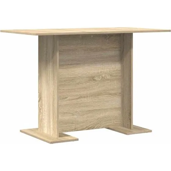 vidaXL Mesa comedor madera contrachapada roble sonoma 110x60x75 cm