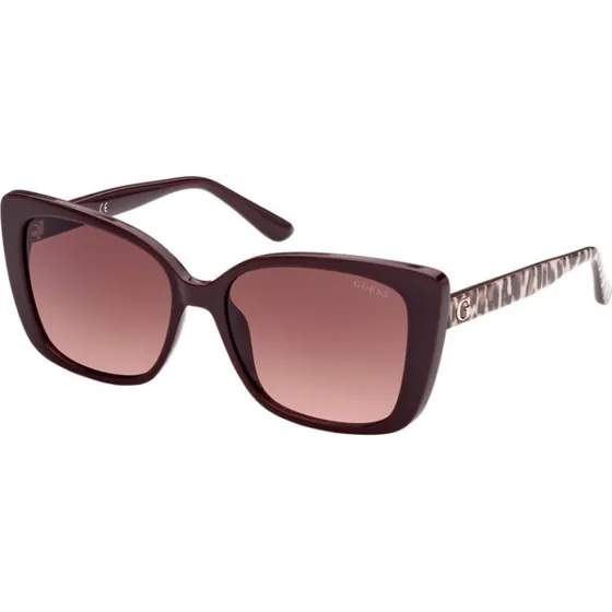 Guess GU7829 Gafas de Sol Mariposa Rojo Burdeos y Marrón 56mm