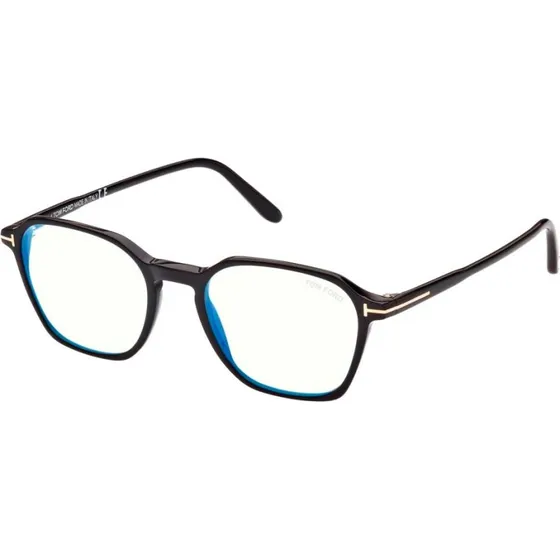 Tom Ford FT 5804-B Blue Block Gafas de Vista Hombre Negro Geométrico