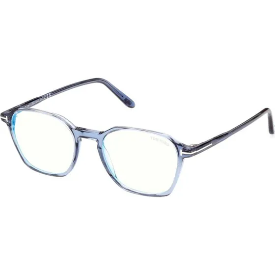 Tom Ford FT 5804-B Blue Block Gafas Geométricas Hombre Azul