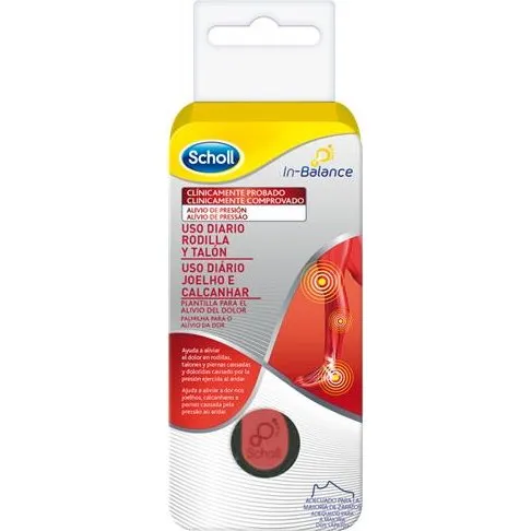 Scholl In-Balance Plantillas Rodilla y Taln Talla M X2