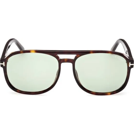 Tom Ford FT1022 Rosco Gafas de Sol Cuadradas Ámbar y Verde