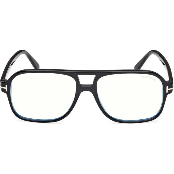 Tom Ford FT6058-B 001 Monturas de Vista Pilot Negro Blue Block