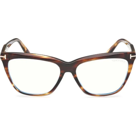 Tom Ford FT6064-B Blue Block Gafas de Vista Mariposa Habano 56mm