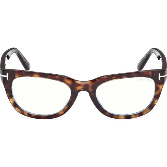 Tom Ford FT6066-B Blue Block Gafas de Vista Rectangulares Habano