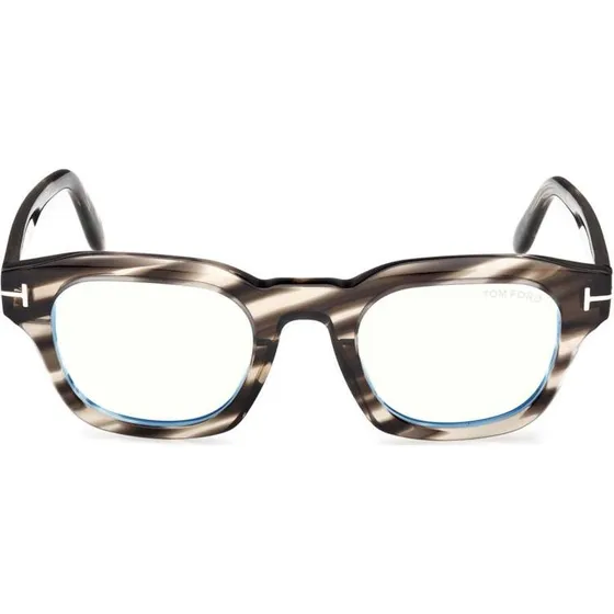 Tom Ford FT6083-B Blue Block Gafas de Vista Cuadradas Habano