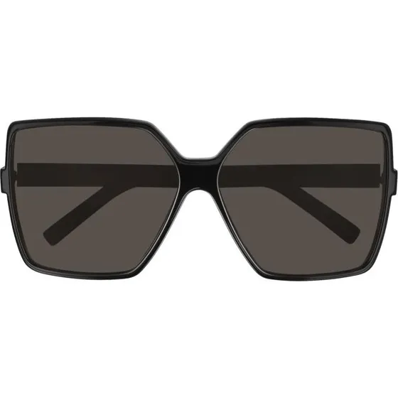 Saint Laurent Betty SL 232 Gafas de Sol Oversize Negras con Lentes Grises
