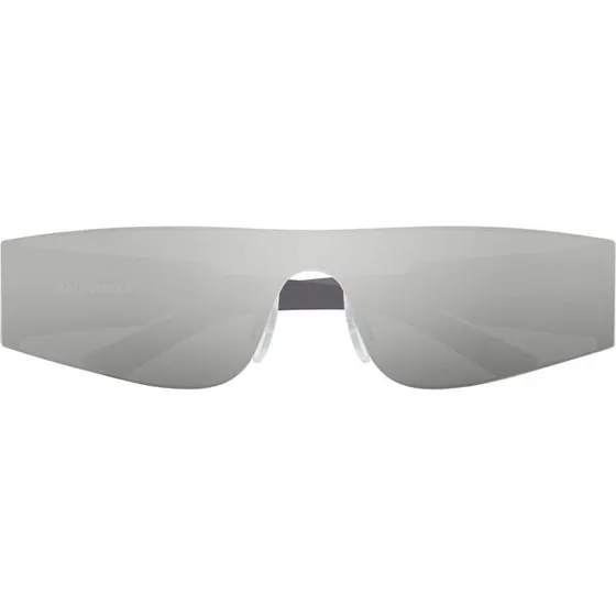 Balenciaga BB0041S Gafas de Sol Unisex Plata Estilo Máscara