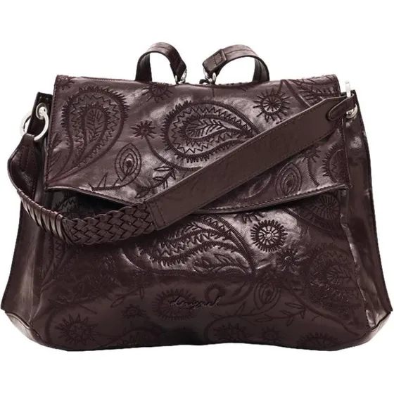 Mochila Desigual Siroco Posadas Red Burdeos con Motivo Paisley