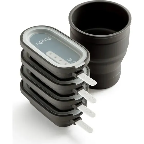 Lékué Set de moldes para helados Classic con recipiente de chocolate