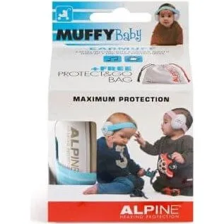Alpine Muffy Baby Orejeras para Bebés, 3-36 meses, Azul