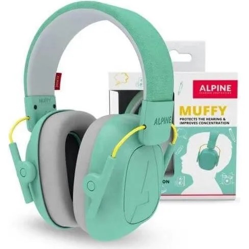 Alpine Muffy Kids Auriculares Plegables Antirruido Verde Alpine
