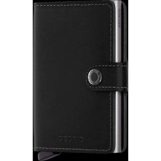 Secrid Miniwallet Original Black - Cartera Compacta de Piel