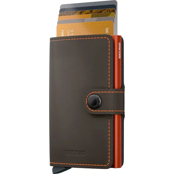 Secrid Miniwallet Matte Truffle & Orange