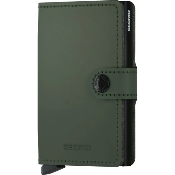 Secrid Miniwallet Matte Green Black - Cartera Compacta con RFID