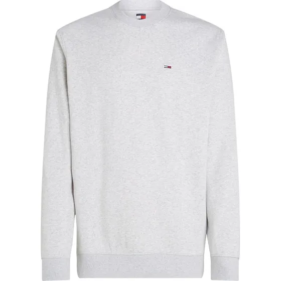 Sudadera Tommy Jeans Reg Flag Fleece Crew Gris Claro - M