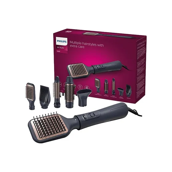 Philips AirStyler Serie 5000 BHA530/00 Moldeador y Rizador Negro