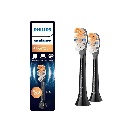 Philips Sonicare HX9092/88 A3 Premium All-in-One, Pack 2, Negro