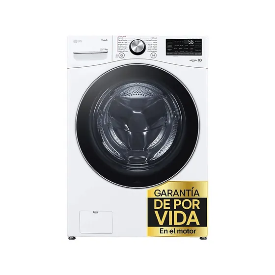 Lavadora LG F0P3CYV2W Carga Frontal 20 kg, 1000 rpm, Blanco