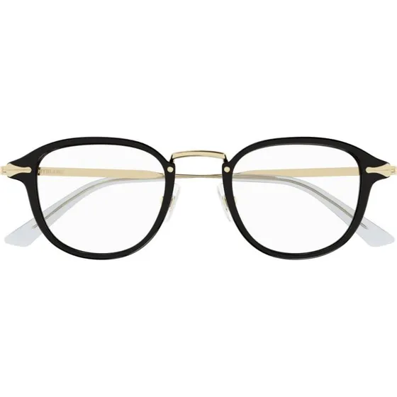Montblanc MB0336O Gafas de Vista Redondas para Hombre - Negro