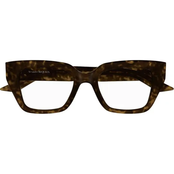 Alexander McQueen AM0453O Gafas de Vista Ojo de Gato Color Habana