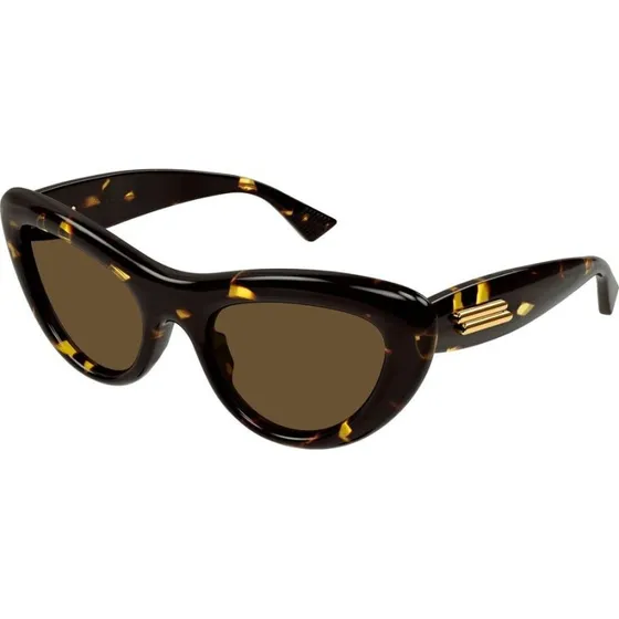 Bottega Veneta BV1282S Gafas de Sol Cat Eye Marrón Habana