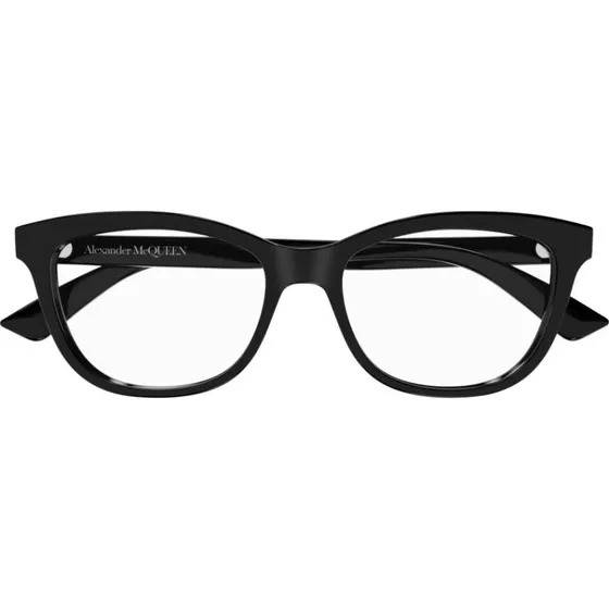 Alexander McQueen AM0461O Gafas de Vista Mujer Negro Cuadradas