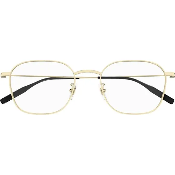 Montblanc MB0371OA Gafas de Vista Hombre Oro Geométricas