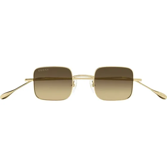 Gucci Gg1813S Gafas de Sol Cuadradas de Oro y Lente Marrón