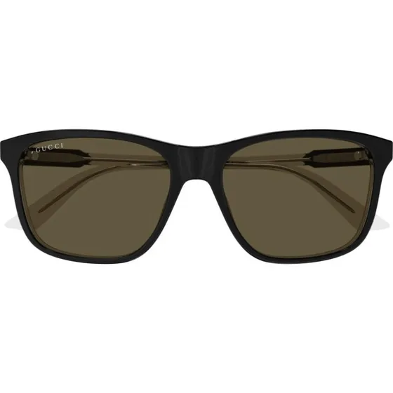 Gucci GG1819S Gafas de Sol Cuadradas para Hombre - Negro/Marrón