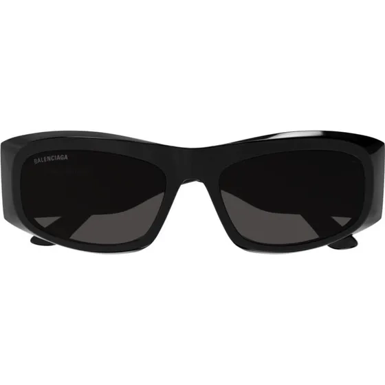 Balenciaga BB0395S Gafas de Sol Cuadradas Negras con Lentes Grises