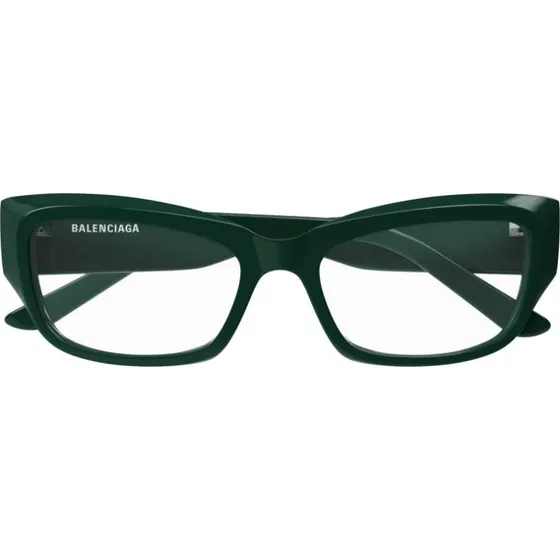 Balenciaga BB0399O Gafas de Vista Rectangulares Verdes para Mujer