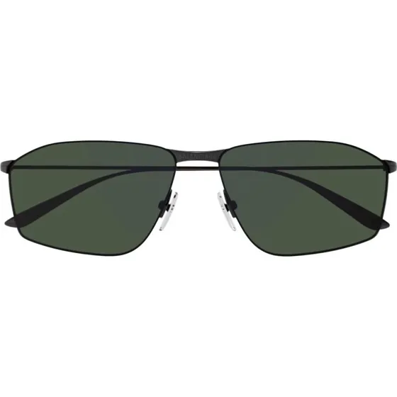 Balenciaga BB0413S Gafas de Sol Cuadradas Hombre Gris Verde 62mm